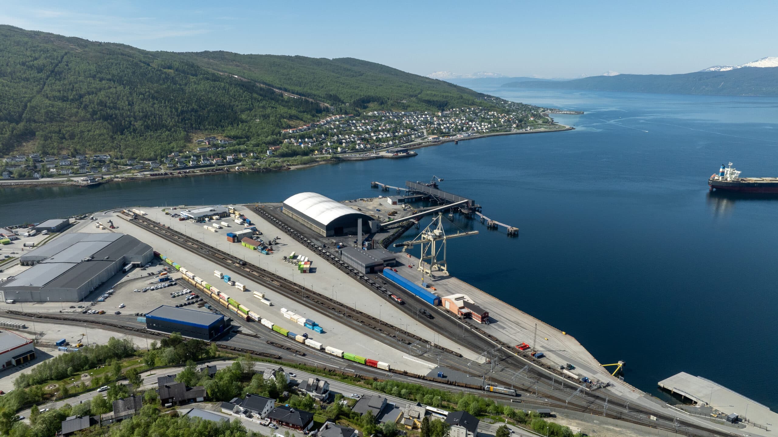 Narvik Godsterminal ble utvidet i 2022 og fikk økt kapasiteten med 50%. Nå er det igjen behov for utvidelser.